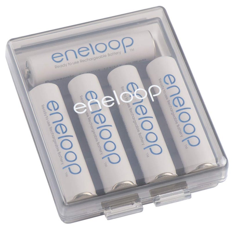 Eneloop Panasonic BQ-CASEK6SA pro Battery Storage Cases with 4AA or 5AAA Battery Capacity, Obsidian Gray (Pack of 6) - Image 4